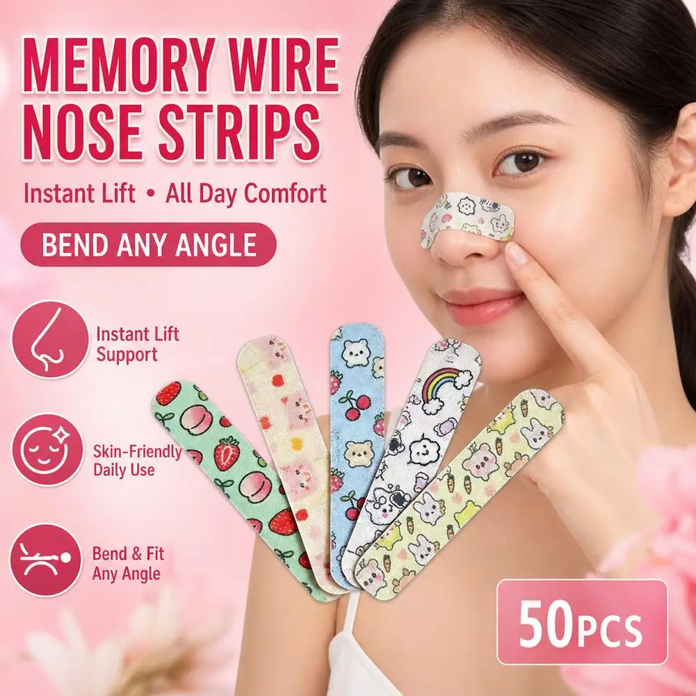 2026 NEW Cuttable Reusable Nose Shaping Strips Flexible Lifting Nose Up Tape Reshaping Contouring Nose Beauty Patches