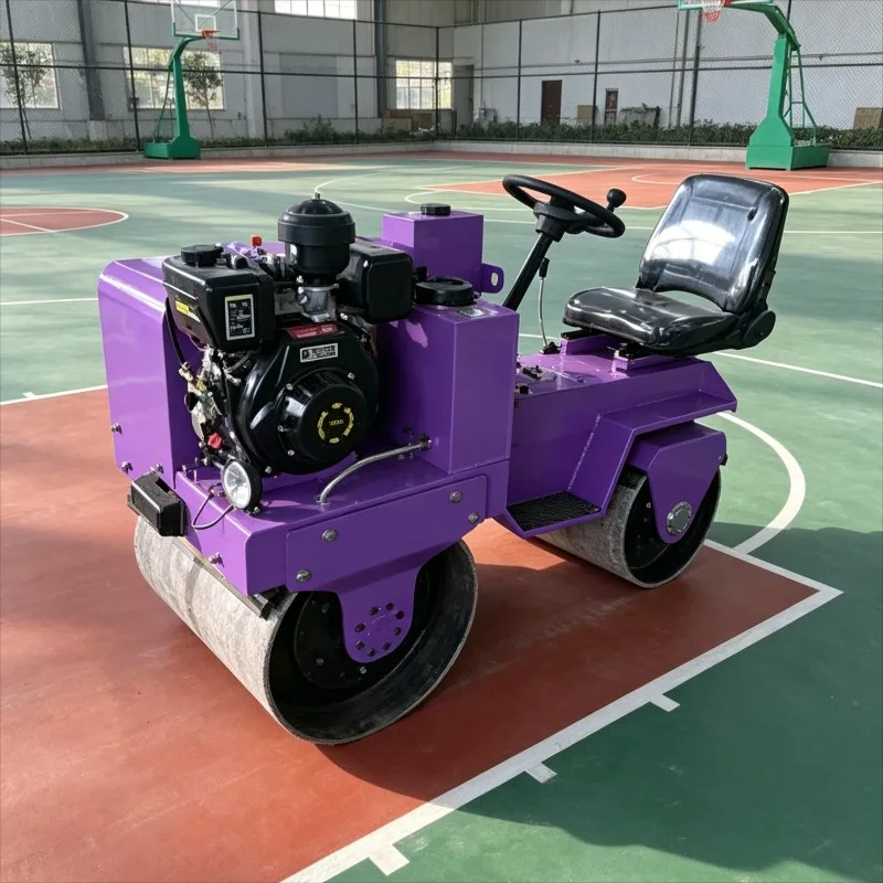 Customized Hydraulic Double Drum Compactor Small Ride-on Vibratory Roller for Asphalt Patch Repair Driveway Paving