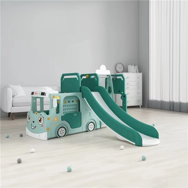 High Quality Toddler Swing Slide Bus Playground Swings Slides