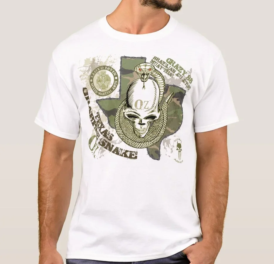 Novel Brazil Jiu Jitsu Muay Thai Texas Grapple Snake T Shirt. Short Sleeve 100% Cotton Casual T-shirts Loose Top Size S-3XL