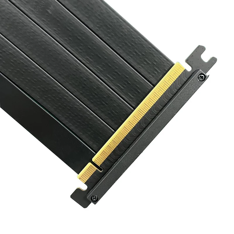 Cable plano elevador PCI-Express 4,0 X16 estable de alta velocidad, extensor blindado PCIE Gen4 de doble cara inversa para juegos GPU, estable C