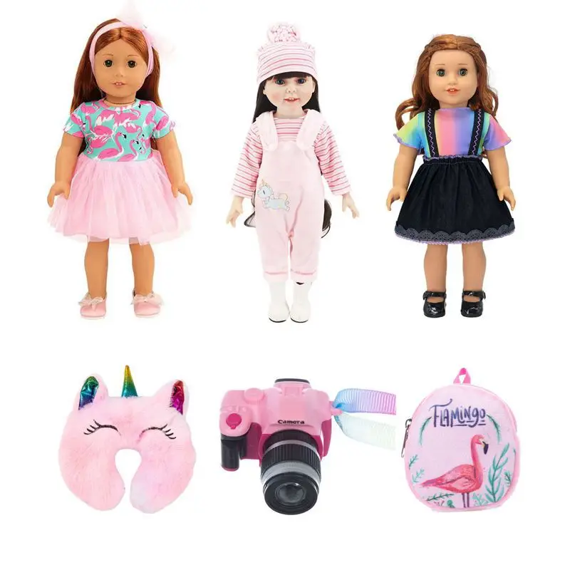 

Kawaii Items Fashion Doll Clothes 43cm Fast Shipping Items Mini Accessories For 18 Inch Baby Dolls American Girls DIY Game Gifts