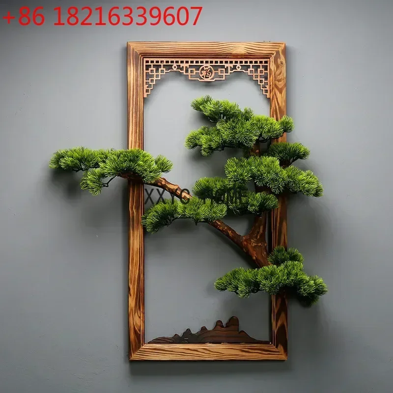 TAO Home Decor135cm Large Simulated Plant Guest-Greeting Pine Wall Mounted Photo Frame Decorated Background Wall For Decoration