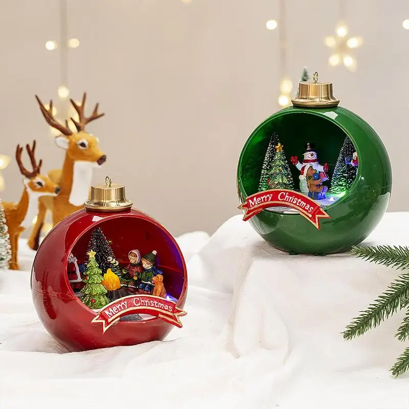 

Красивая рождественская музыкальная шкатулка, снежный дом с музыкой, освещенный Рождественский Снежный декор для рождественской елки, украшения для домашней вечеринки