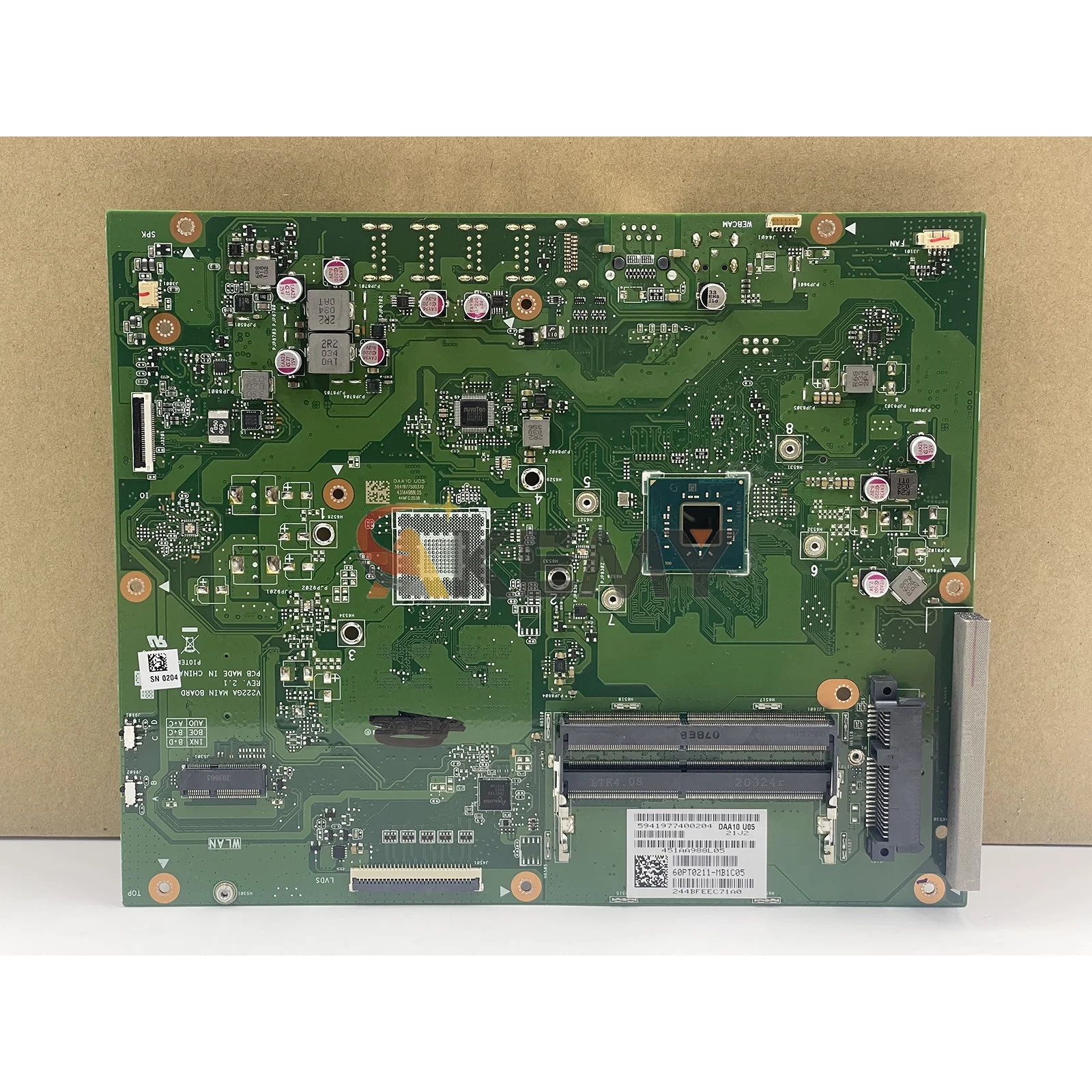 V222GA Scheda Madre Per ASUS Vivo AiO V222GA V222GB V222G Mainboard Con Celeron CPU 100% test OK spedizione veloce di Alta qualità