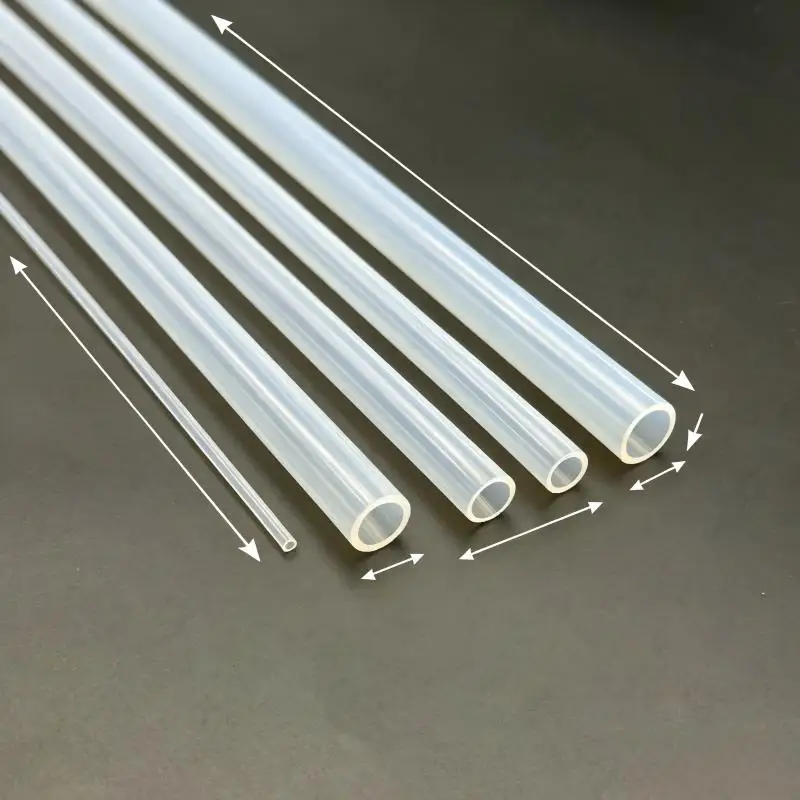 1/2/3M Transparent PTFE Tube For 3D Printer Parts Pipe ID 2 3 3.17 4 4.35 5 6mm F46 Insulated Hose Rigid Pipe 600V 3KV