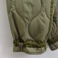 2026 Autumn Winter Women's Vintage Quilted Army Green Padded Coats Lady Elegant Drawstring High Neck Pockets Cotton Jacket Parka 6