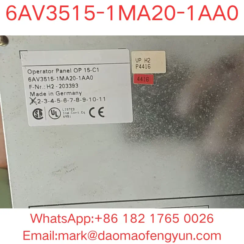 6AV3515-1MA20-1AA0 Used Tested OK In Good Condition OP15/C1 OPERATOR PANEL,