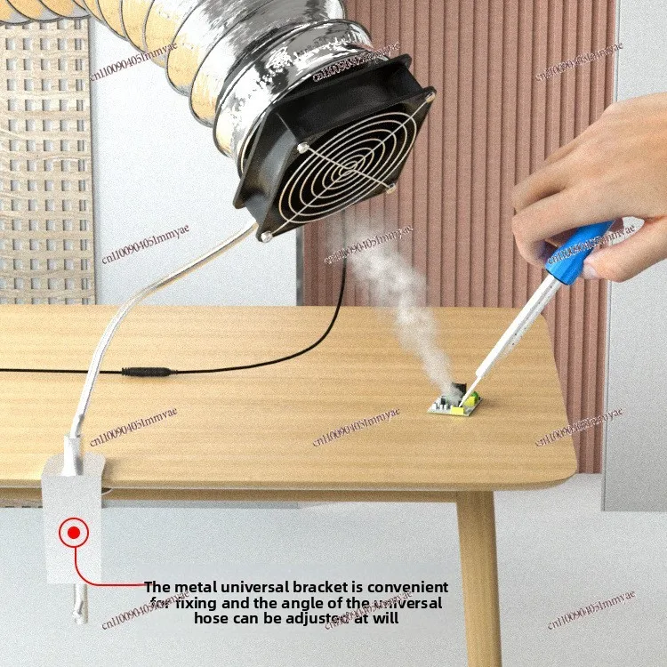 Industrial smoking instrument, solder exhaust fan, small with bracket, welding, suction and blowing dual-purpose