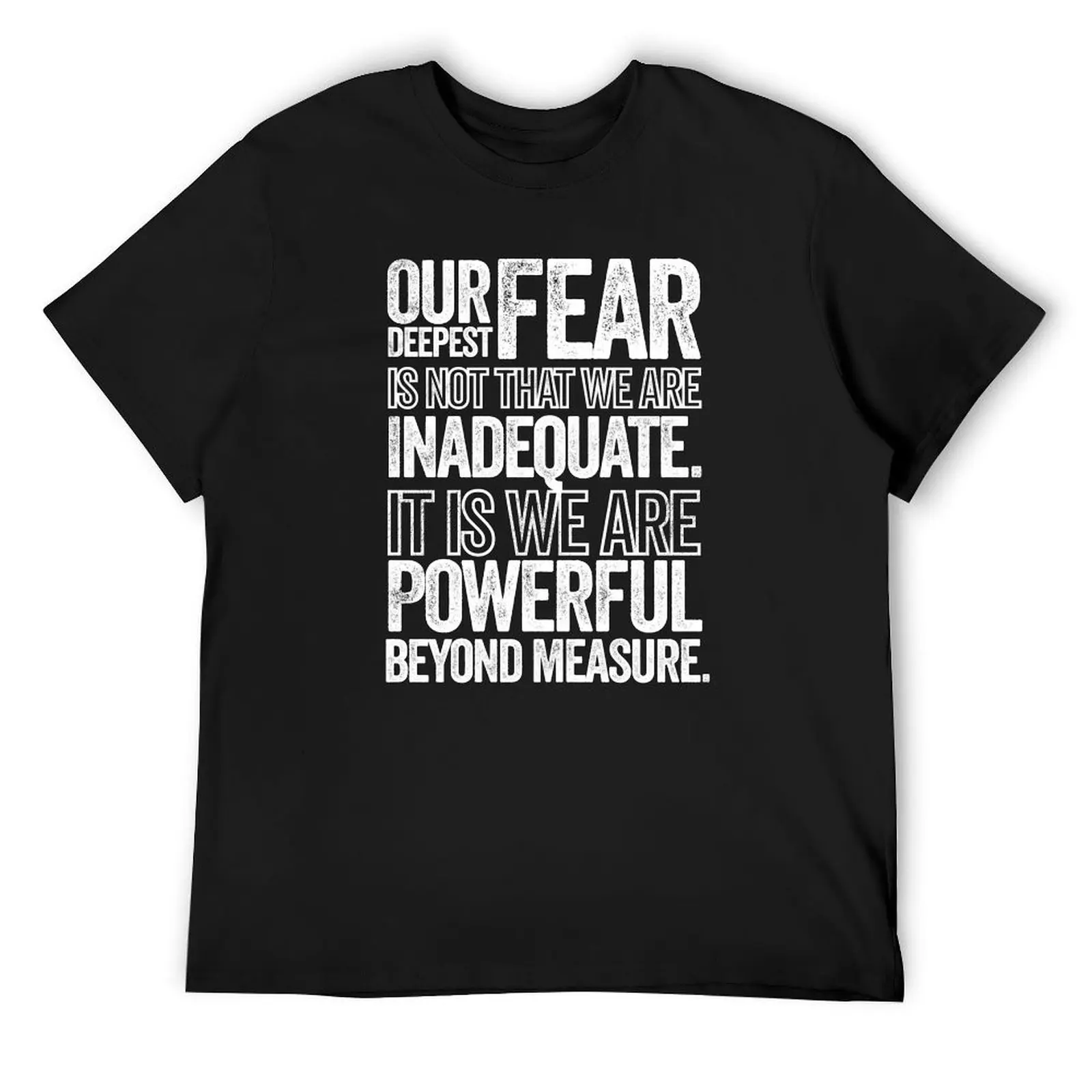 

Your Fear Your Potential T-Shirt baggy shirts vintage graphic tee customizeds plus size tops t shirt men 100℅ cotton