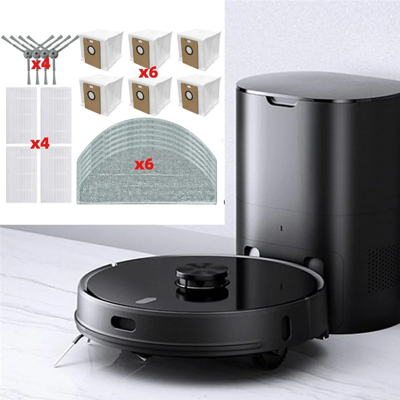 B06B-Filtr Hepa Mop Szczotka Boczna Do Lydsto R1 Edge/R1D Edge/Miwhole M9 Lite/Roidmi Eve Rook/Eve Rook S Nasadka do Odkurzacza