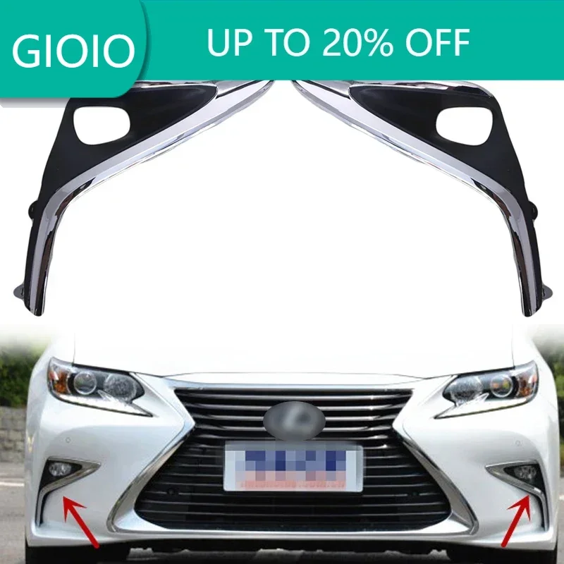 

Крышка рамки противотуманной фары автомобиля для Lexus ES300h ES350 2016 2017 2018 ABS передняя противотуманная фара передний бампер противотуманная фара обрезка лицевая панель крышка