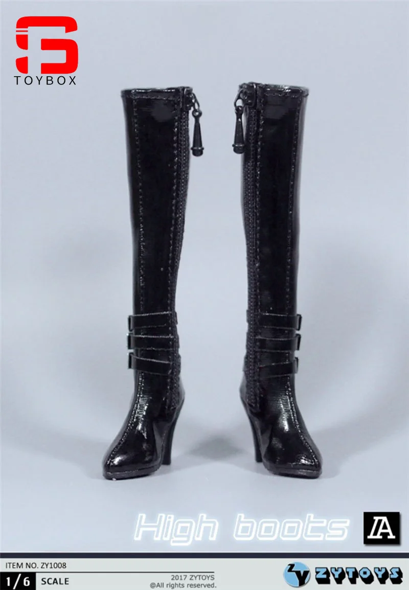 In Stock ZYTOYS ZY1008 1/6 Scale Female High Boots Hollow Shoes Model Fit 12 Inch TBL PH JO Soldier Action Figure Body Dolls