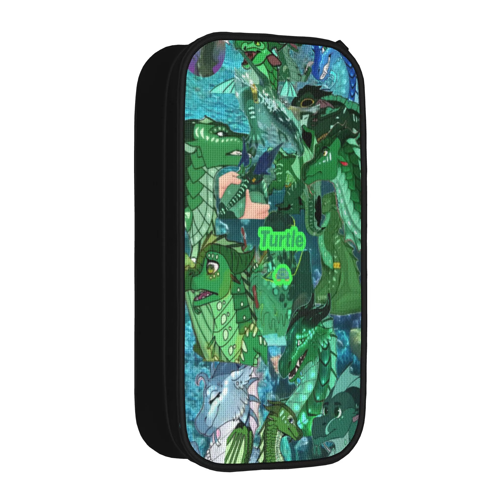 Wing Of Fire dragon Pen Box Double Layer Large Capacity Office Accessories  Pencil Bag Amazing Gift