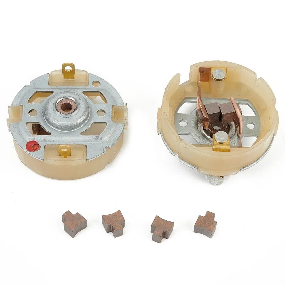 2-Pack Electric Drill Motor Carbon Brush Holder With 4pcs Brushes Compatible With RS550/RS555 Power Tools