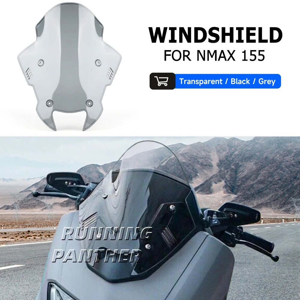 For Yamaha Nmax N-max 155 Nmax155 N-max155 2020-2024 Motorcycle Front Windscreen Windshield Wind Screen Shield Deflector Guard