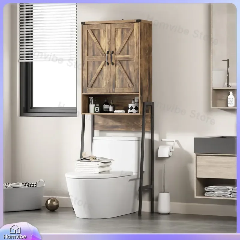 Modern Bathroom Storage Rack Over Toilet Multi Layer Floor to Ceiling Shelf Non Punching Organizer Space Saving Furniture