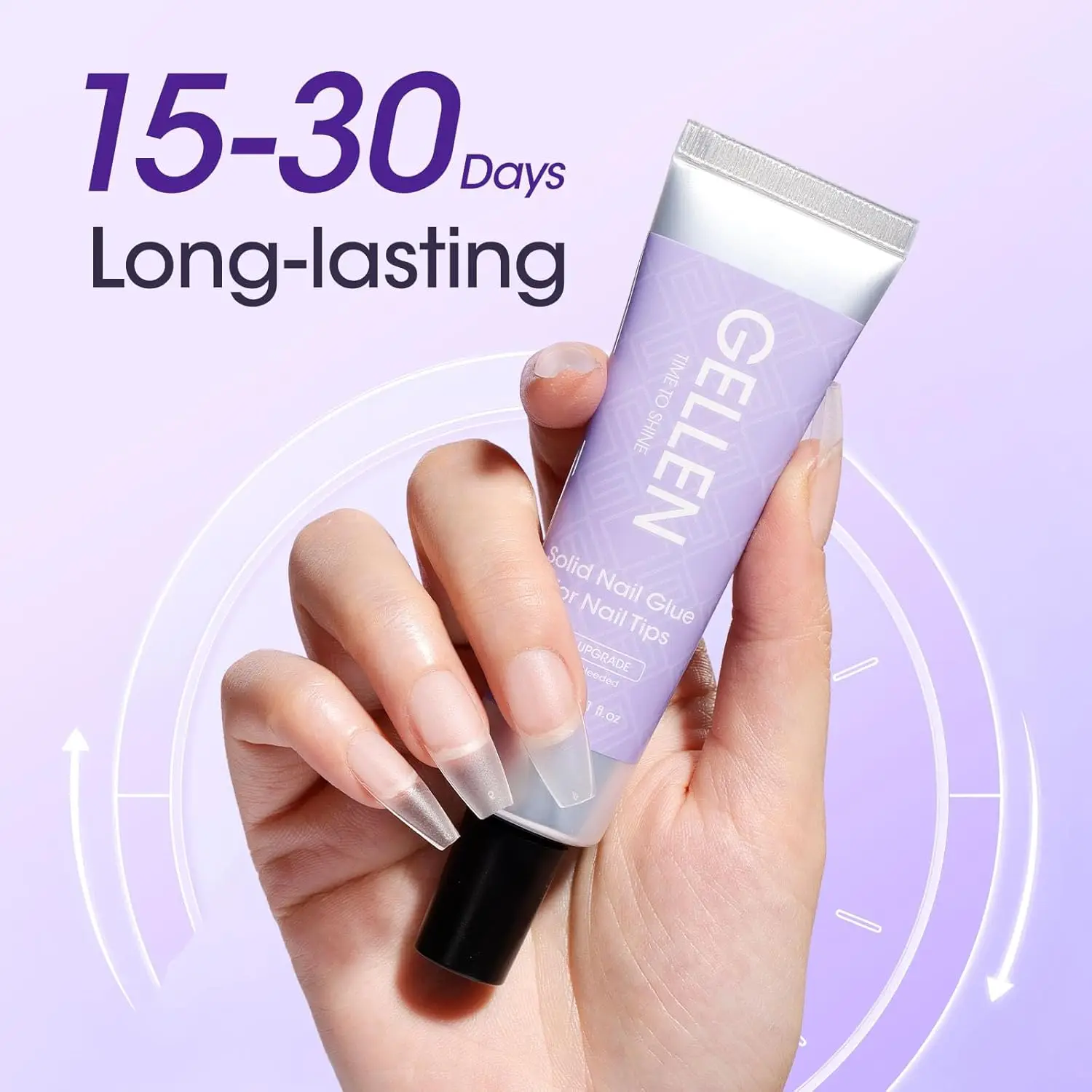 GELLEN 30g Polygel Nagelkleber Festes Gel-Klebeset Press-on-Nägel Entferner für Acryl-Nagelspitzen UV-LED-Lampe Heim- und Salon-Maniküre – Detail 2