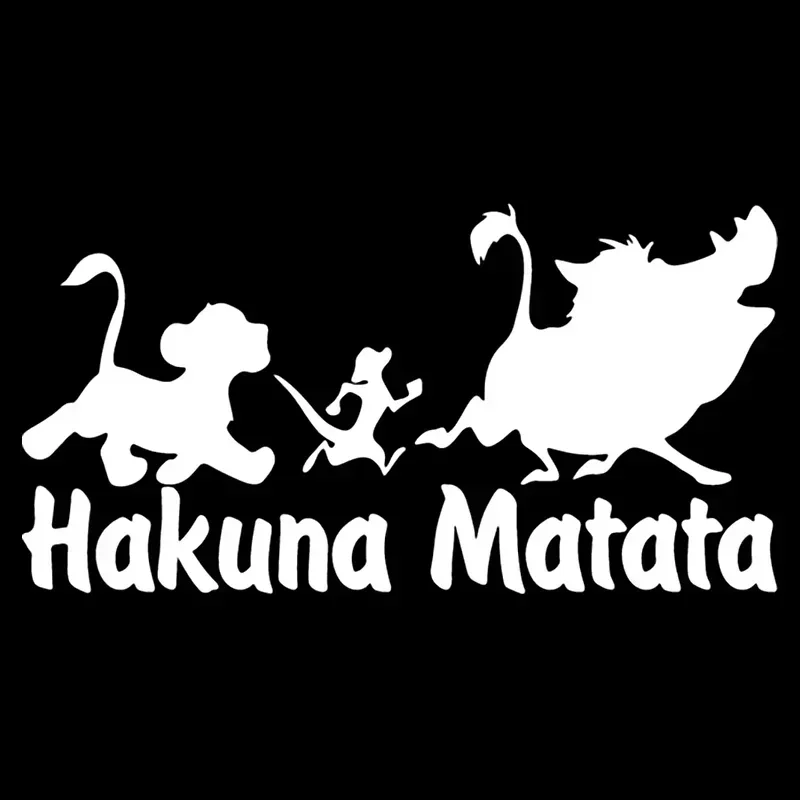 

Car Stickers Hakuna Matata Animal Cover Scratches Personality, Accessories Products PVC Exterior Parts Decals Cute
