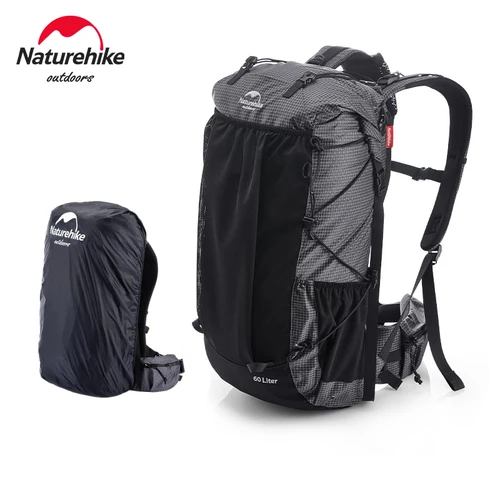 Imagen 1 del producto Mochila Naturehike para senderismo, bolsa para deportes al aire libre, mochila de diseño ergonómico de gran capacidad de 60 + 5L, mochila impermeable para viajes y acampada