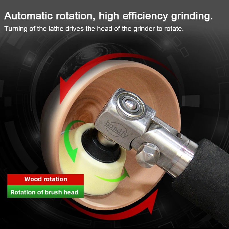 2-дюймовый/3-дюймовый шлифовальный станок с чашей, регулируемый угол, ручная шлифовальная машина, полировка деревянной чаши, токарный станок по дереву, деревообрабатывающие шлифовальные инструменты