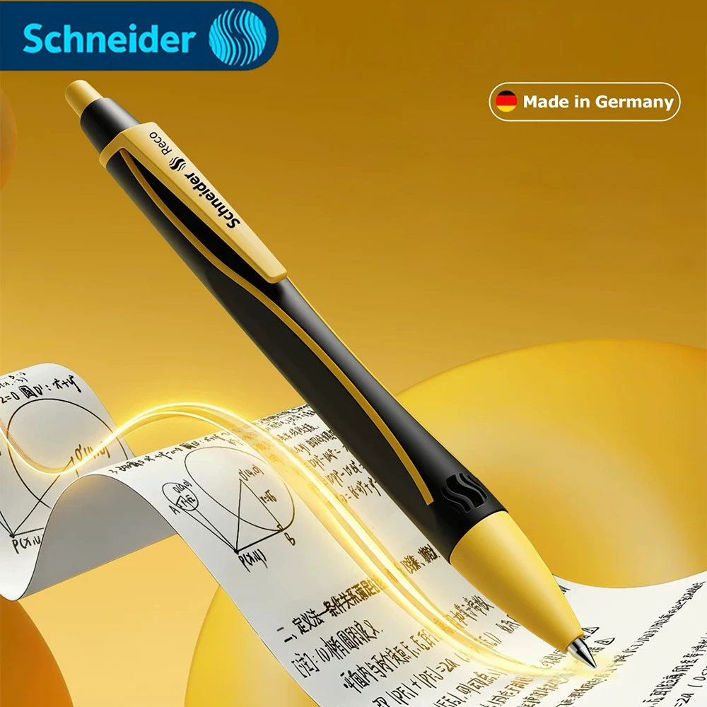 

3pcs German Gel Pens Schneider Reco Smooth and Fast Dry Writing Test Black G2 Refill Ball Pen 0.5mm Office Stationery