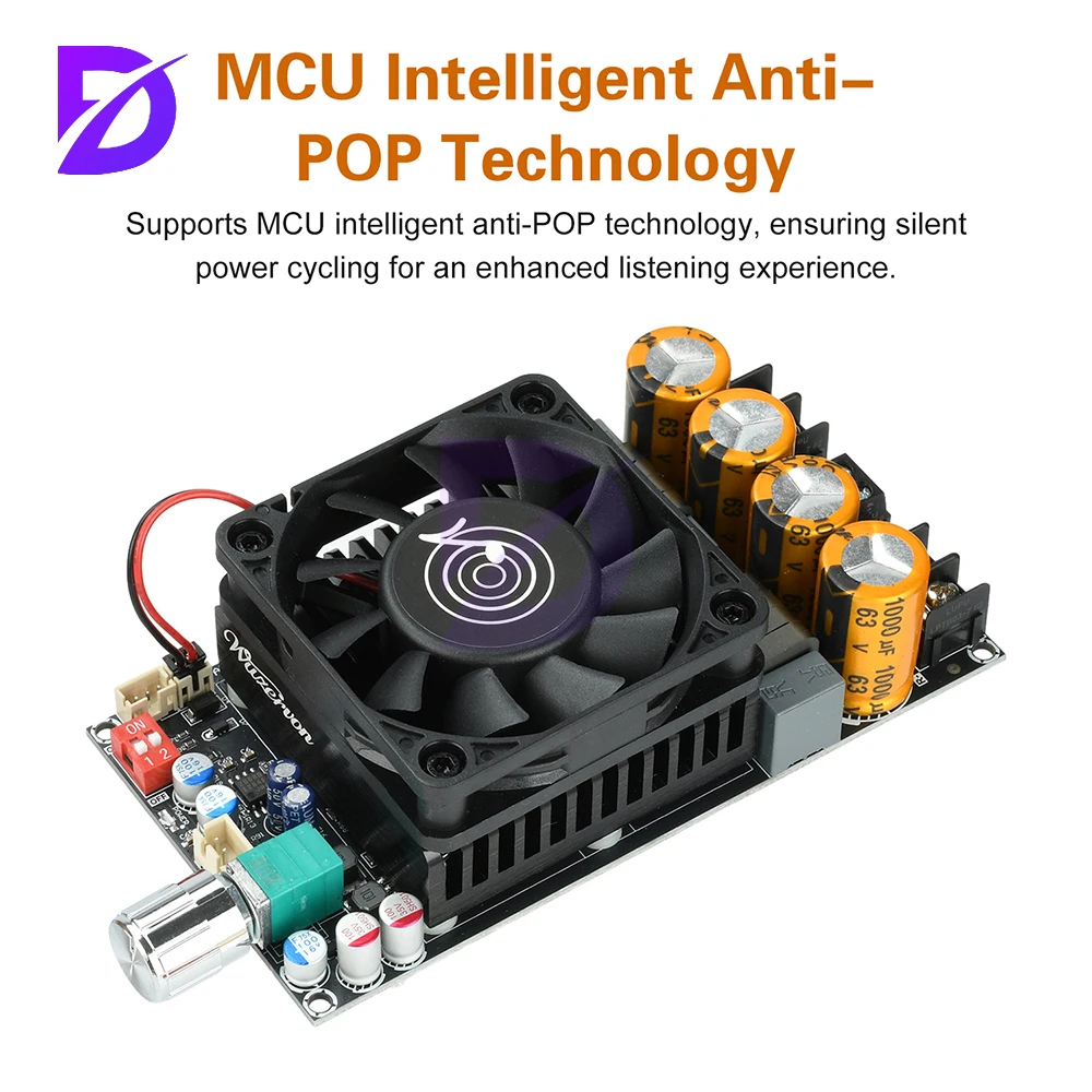 DC18-50V ZK-3002 2G Second-Generation Upgraded Pure Post Amplifier Board 300W+300W Dual Channel/600W Mono Amplifier Chip TPA3255