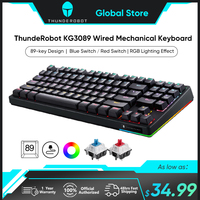 ThundeRobot KG3089 Mechanical Keyboard Wired 89 Keys RGB Gaming Keyboard Red Switch Blue Switch Gaming keybaords for Gamer