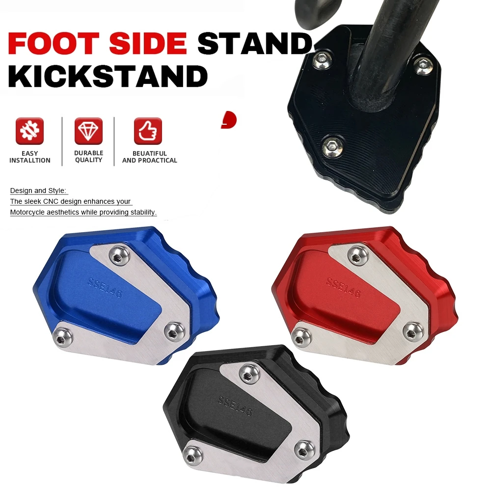 For Honda CB500X CB500F CB125R CBR 500 R VFR 800 X Crossrunner Motorcycle Kickstand Extension Foot Side Stand Enlarger Pad Plate