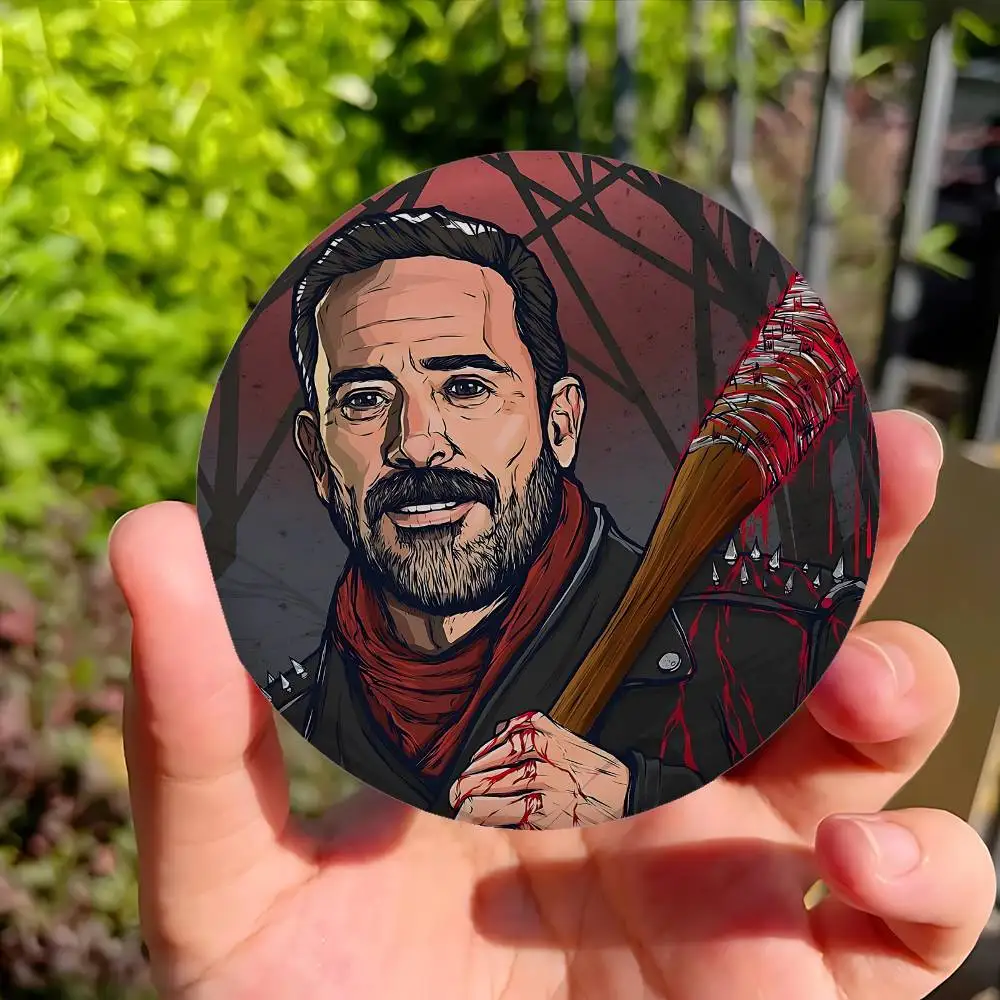 N-Negan W-Walking D-Dead Badges Tinplate Soft Button Pin Brooch Metal Badge Custom Jewelry Accessories Hat Bag Lapel