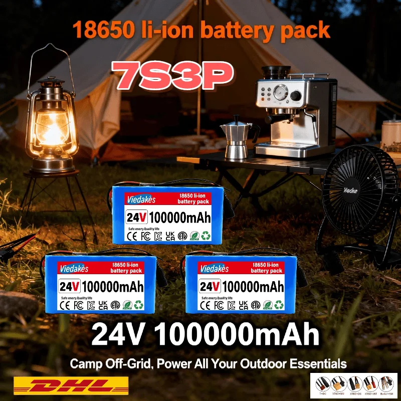 

Smart 10Ah 24V Li-ion Battery with Advanced BMS, Safe Power for Cordless Power Tools, Ride-On Toys, Electric Scooters & Mowers