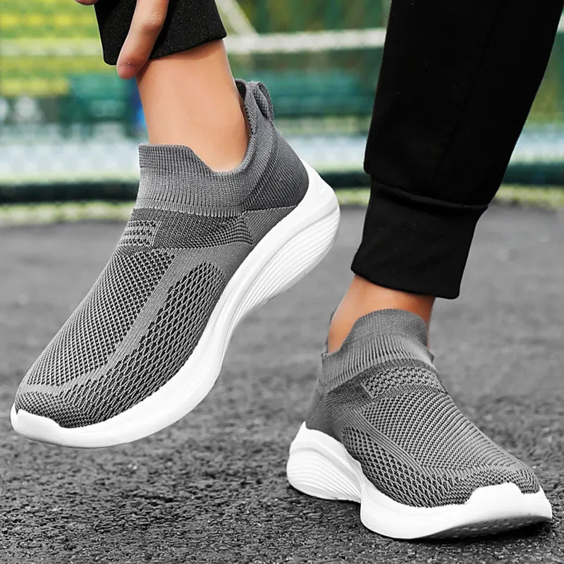 Casual Shoes Brand Women\'s Men Sports Breathable Zapatillas Shoe Summer Sneakers Comfortable Outdoor Tenis Male Light Socks Shoe