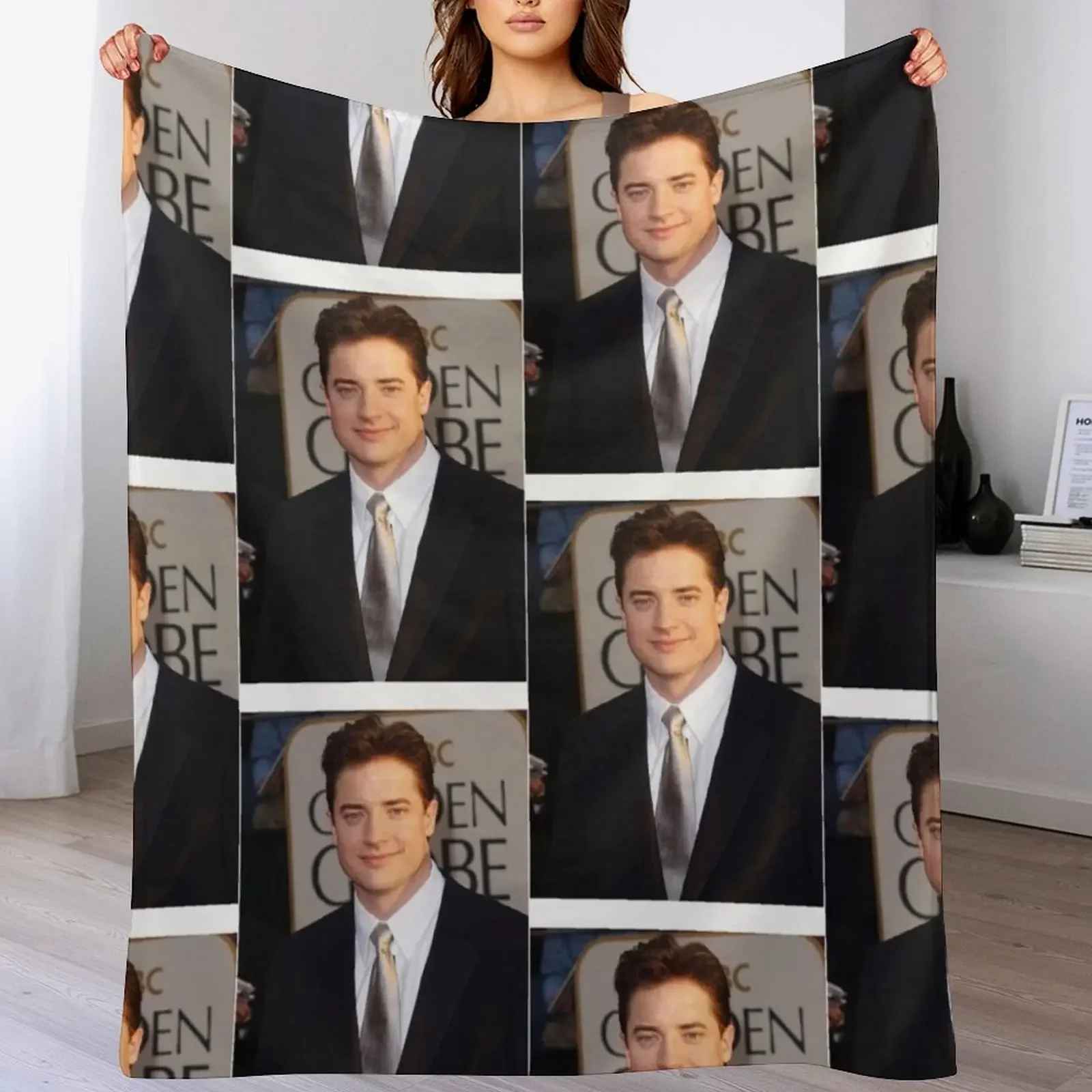 

Brendan Fraser business Throw Blanket Moving Hair Decorative Throw Bed linens Blankets