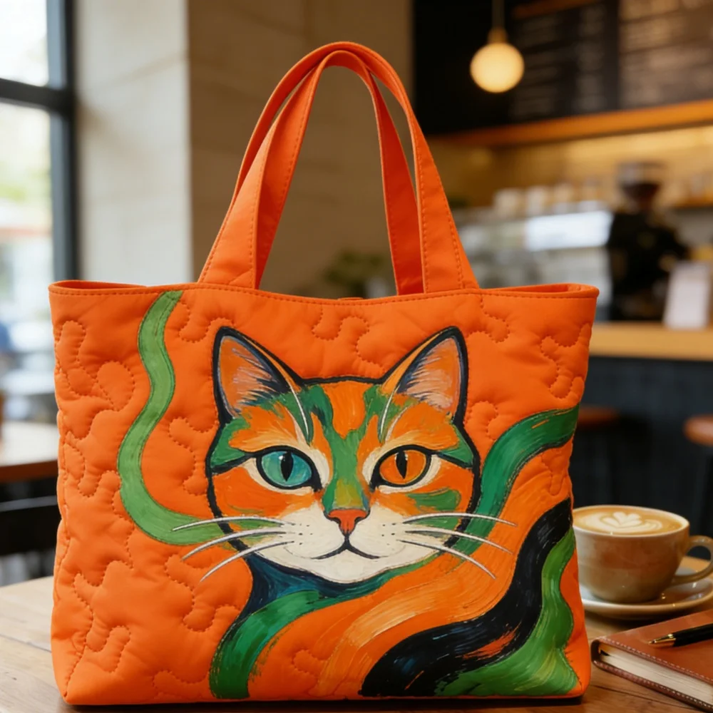 

3D Printed Quilted Tote Bag Shopping Bags Gifts Shoulder Bag Handbag Sport Bag elegant Travel Beach Hiking Camping