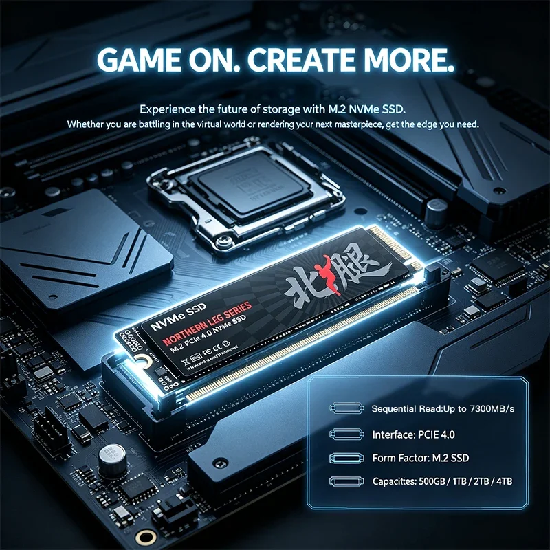2026 Fast Speed BTXL M2 NVMe PCIe Gen4 SSD 500GB 1TB 2TB 4TB Embedded Solid State Drive for Game Work PC Notebook