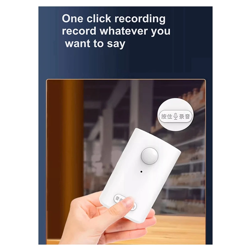 Detector de sensor de movimento pir sem fio, alarme antirroubo ativado, campainha de boas-vindas gravável e garagem de entrada