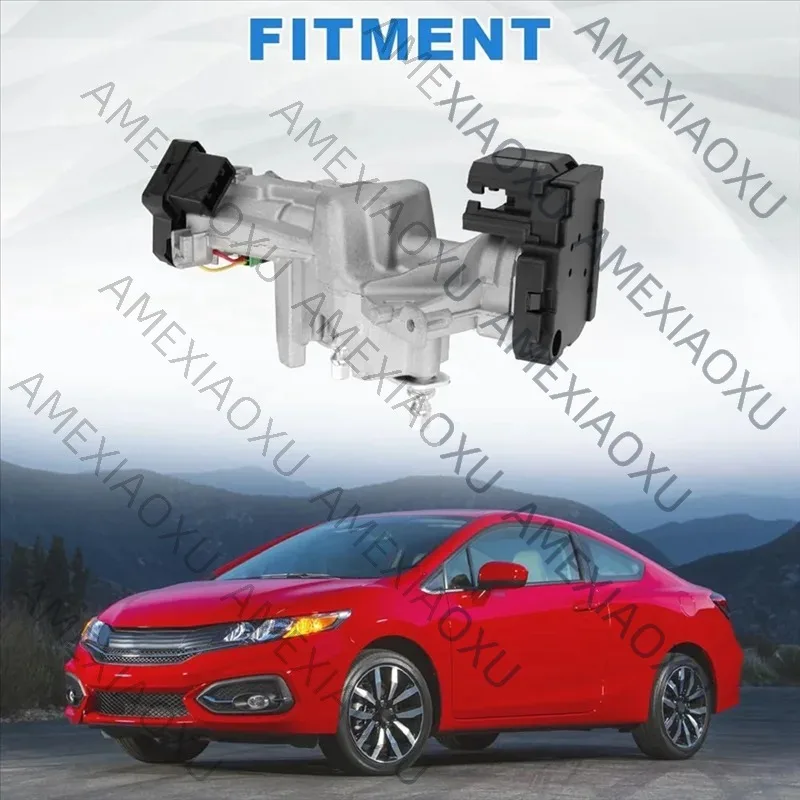 AMEXIAOXU  High Quality Ignition Switch Lock Cylinder Switch Assembly With 2 Key Shells 06351-T6P-H01 For Honda CIVIC 2014-2015