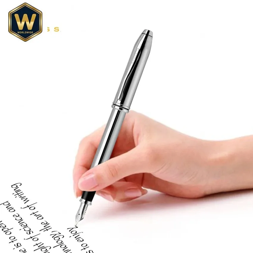 American Kaoshi CROSS Pen Wave Sound Series,10K Gold Gift Box,18K Gold Tip Ink Pen for Business Office