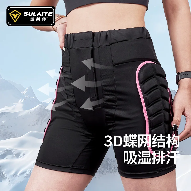 

Women's Snow Cushion Protector Pants Hip Protection Pants for Double - Board Roller Skating Protective Gear Inside