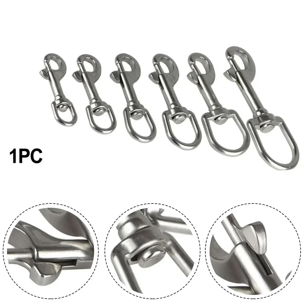 316 Stainless Steel Swivel Eye Bolt Snap Hook For Scuba Diving Pet Leashes Camping Tents Corrosion-Resistant SCUBA Accessories
