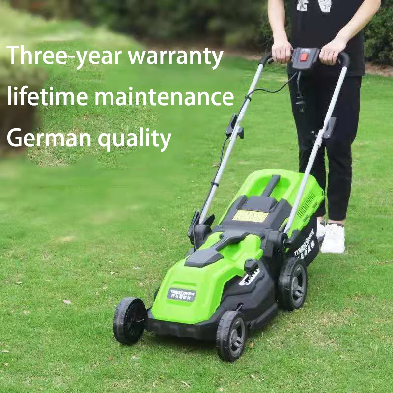 1500w Factory Direct Plug Electric Lawn Mower Carton Box  Motor Garden 220V  Grass Cutting Machine Green 3 Years