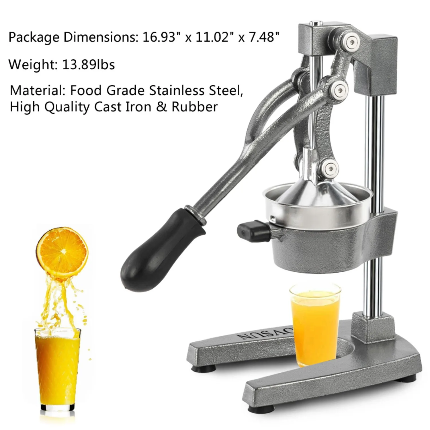 2027 New Commercial-Grade Citrus Juicer,Manual Juicer,Household Juicer,Suitable for Citrus Fruits,Oranges,Lemons,andPomegranates
