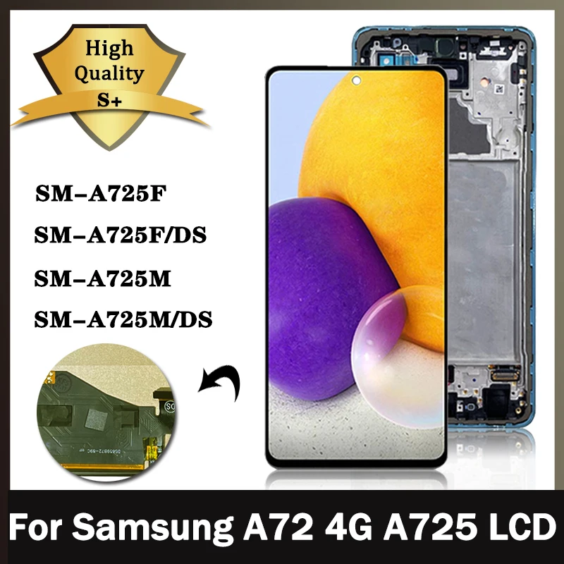 

6.7"New LCD For Samsung A72 4G LCD Display Touch Screen Digitizer Assembly Repair Parts For Samsung A725F A725F/DS A725M