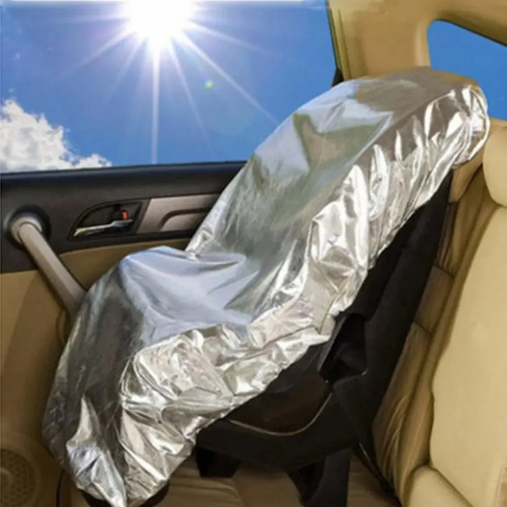 Universal Children's Car Safety Seat Sunshade Baby Kid Dust Cover Sunscreen Blocking Ultraviolet Heat Insulation Seat Cover