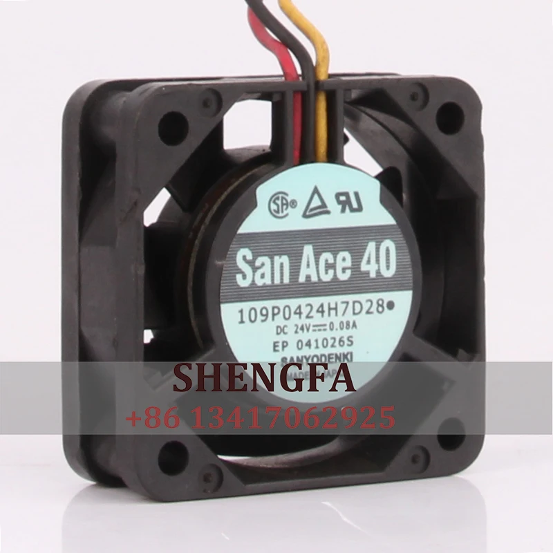 

Case Cooling Fan SANYO DC24V 0.08A CM 4015 109P0424H7D28 Frequency Converter CNC Machine Tools 40X40X15MM