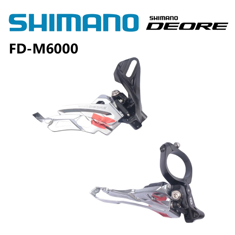 Shimano Deore M6000 3x10 Speed Front Derailleur Braze On/Clamp For MTB Mountain Bicycle FD-M6000-D /FD-M6000-M Original Shimano