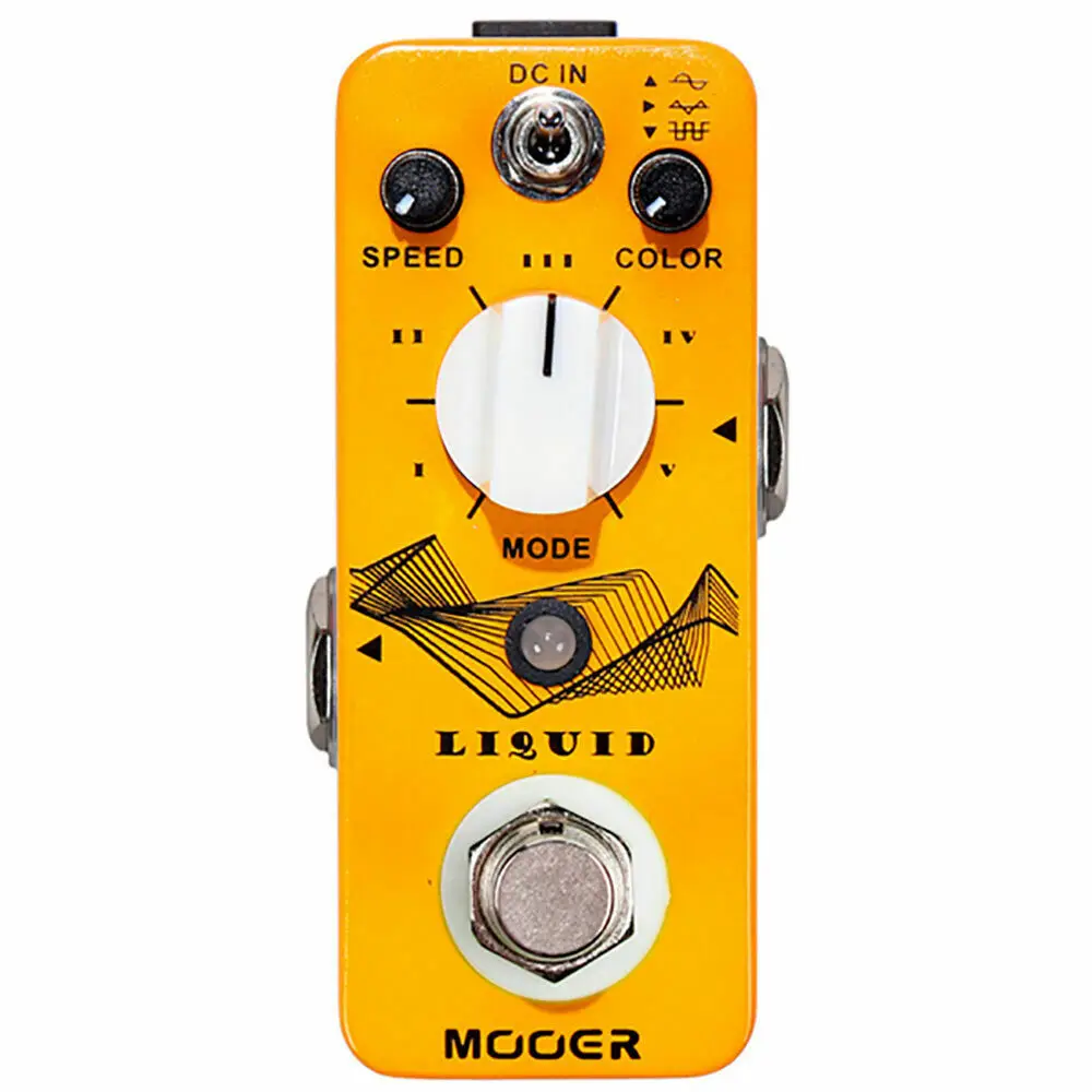 Mooer Guitar Electric Pedal Liquid Digital Phaser Guitar Effect Pedal 5 Different Phase 3 Wave Form Effector Music Accessories