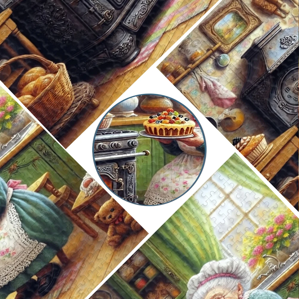 A high-quality 500/1000-piece puzzle, perfect for adults, is a fun family game that helps relieve stress and is great for birthd view 3