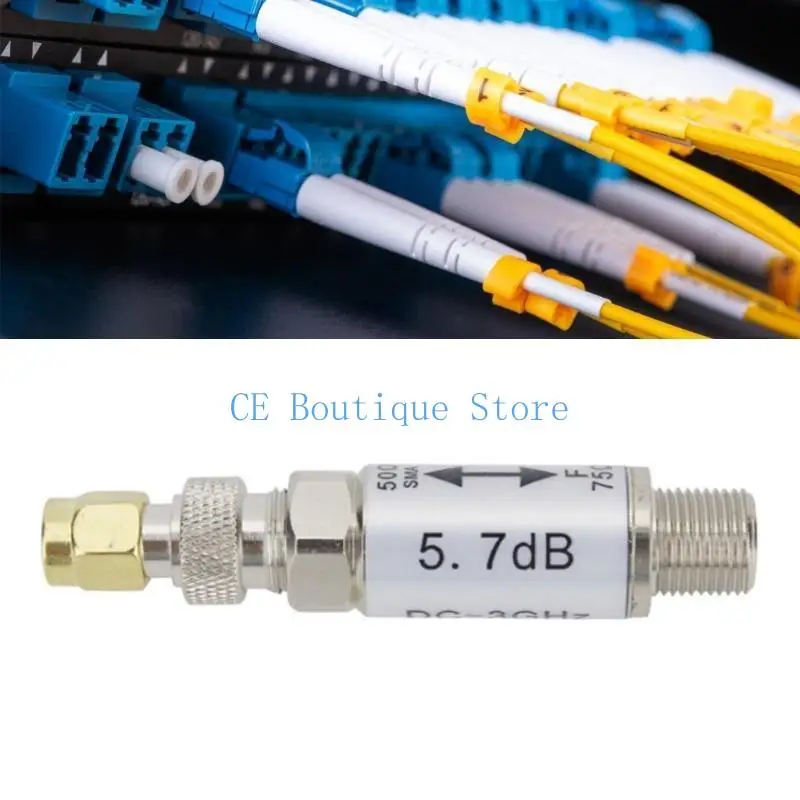 652F ترقيات محول المعاوقة 0 إلى 3GHz 50 75OHM SMA أنثى إلى F Male Connector