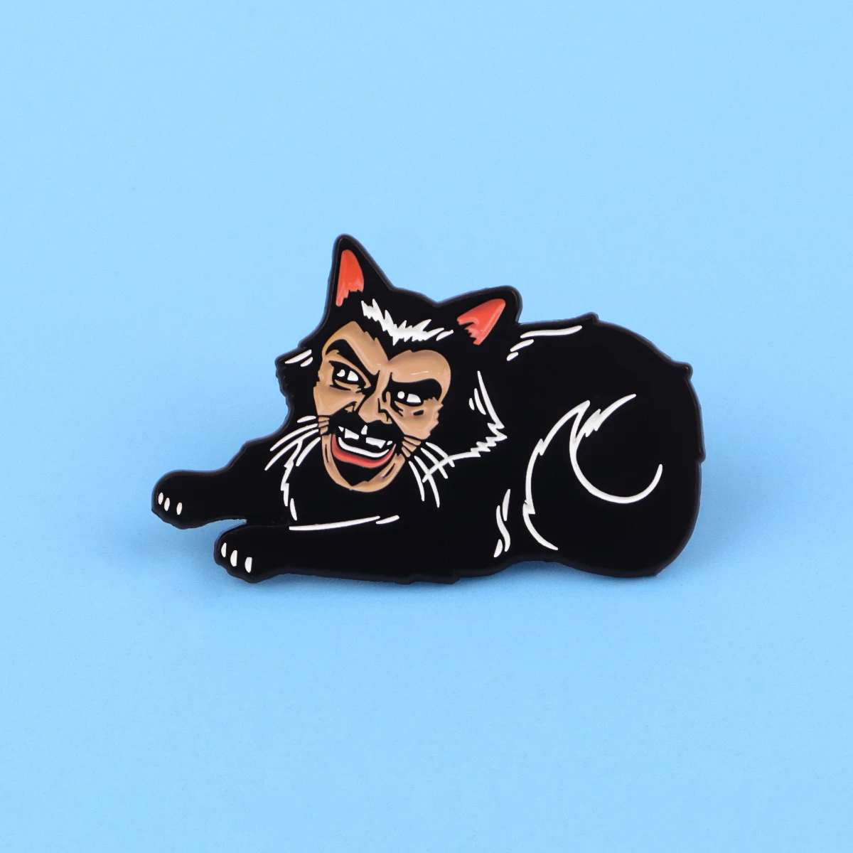 Vintage Movie-Inspired Cat Enamel Pin Brooch
